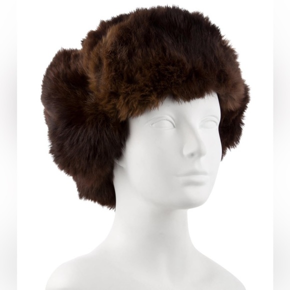 Vintage genuine fur trapper hat in rich chocolate brown gorgeous color and feel - Picture 4 of 16